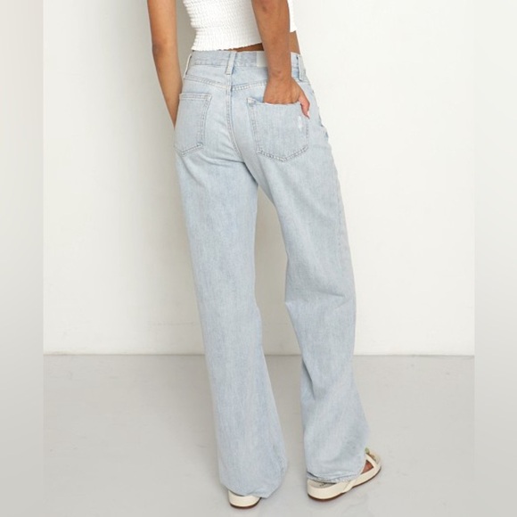 PISTOLA Bobbie Crossover Wide Leg Jeans Rennie - Picture 2 of 9